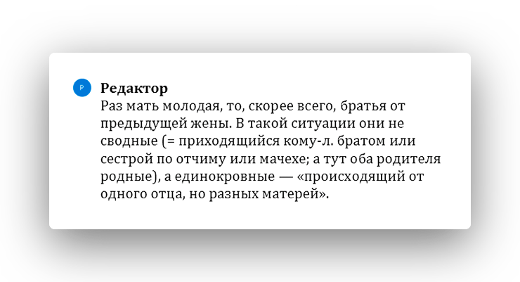 Пример работы редактора бюро «По правилам» — примечания для автора